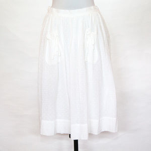 Banana Republic Full  White Ribbon Pocket Skirt